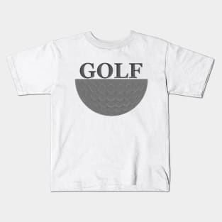 Sliced Golf Ball Kids T-Shirt